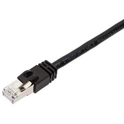 Amazon Basics RJ45 Cat 7 High-Speed Gigabit Ethernet Patch Internet Cable, 10Gbps, 600MHz - Black, 1-Foot