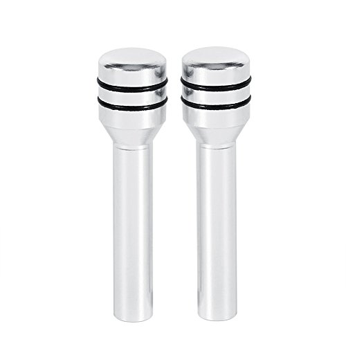 Qiilu 2Pcs Universal Car Truck Aluminum Interior Door Lock Knob Pins Cover(Silver) Qiilu 2Pcs Universal Car Truck Aluminum Interior Door Lock Knob Pins Cover(Silver)