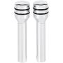 Qiilu 2Pcs Car Lock Knob, Universal Car Truck Aluminum Interior Door Lock Knob Pins Cover(Silver)