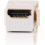 C2G 03345 Snap-In HDMI F/F Keystone Insert Module, TAA Compliant, White