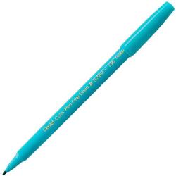Pentel Arts Color Pen, Baby Blue, Box of 12 (S360-136)