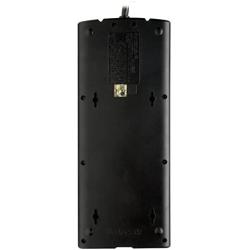 Tripp Lite TLP1208TELTV 12 Outlet Surge Protector Power Strip, 8ft Cord, Right-Angle Plug, Tel/Modem/Coax Protection, RJ11, & Dollar 150,000 Insurance Black