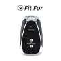 Hey Kaulor Car Key Cover Key Fob Case for Chevrolet Blazer Cruze Equinox Sonic Spark Traverse TRAX 3 Button Keyless Entry Remote
