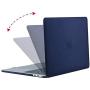 MOSISO Compatible with MacBook Pro 13 inch Case 2016-2020 Release A2338 M1 A2289 A2251 A2159 A1989 A1706 A1708, Plastic Hard Shell Case&Keyboard Cover Skin&Screen Protector&Storage Bag, Navy Blue
