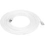 Amazon Basics RJ45 Cat 7 High-Speed Gigabit Ethernet Patch Internet Cable, 10Gbps, 600MHz - White, 20-Foot