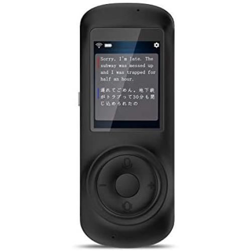 Birgus Voice Translator Device Smart Language Interpreters Device with 2.4inch Capacitive Touch Screen Support Multi- Languages Freely Translation Machine Business Shopping Interpreter