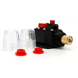 UTSAUTO Circuit Breaker 100Amp Resettable Fuse Circuit Breaker Auto Car Stereo Inline Fuse Holders Inverter, Manual Reset 12V-24V DC for Automotive Marine Boat Audio System Protection