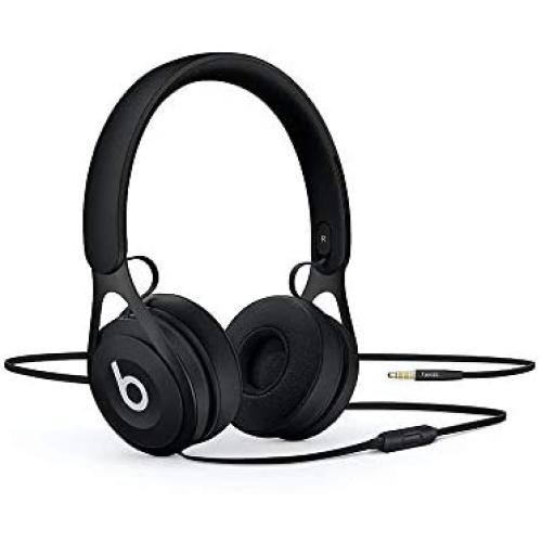 Beats Ep Wired On-Ear Headphones - Battery Free for Unlimited Listening, Built in Mic and Controls - Black