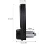 FTVOGUE Code Security Lock Touch Digital Keypad Electronic Deadbolt Lock Password Key Access Lock Security Cabinet Coded Locker (L=30)
