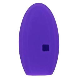 SEGADEN Silicone Cover Protector Case Holder Skin Jacket Compatible with INFINITI Q60 QX80 JX35 5 Button Smart Remote Key Fob CV4506 Deep Purple