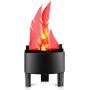 LED Fake Fire Flame Light 3D Flickering Fire Flame Electronic Flame Night Light Prop Simulated Flame Lamp Prop for Halloween Christmas Indoor Party Decoration, US Plug (Standard Flame)