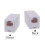 RJ11 6P4C Phone Line Coupler,Inline Couplers,Modular Female to Female Straight Telephone Extension Cord Coupler Adapter Jack,White