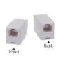 RJ11 6P4C Phone Line Coupler,Inline Couplers,Modular Female to Female Straight Telephone Extension Cord Coupler Adapter Jack,White