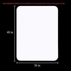 Office Chair Mat for Hardwood Floor by Somolux Computer Desk Swivel Chair PVC Plastic Mat Clear Oversized and Rolling Delivery, Protect Hard Flooring in Home and Office 48 x 36 inches Rectangle