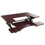 Halter Standing Desk Riser Converter, 36 Inch Stand Up Desk, Sit Stand Desk for Laptop and Monitor, Height Adjustable Desktop Workstation with Keyboard Tray