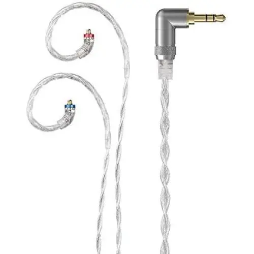 FiiO LC-3.5D 3.5mm High-Purity Monocrystalline Silver Litz MMCX Replacement Cable for Shure SE215 SE315 SE846 SE535 SE425/JVC/FiiO FH5 FA7 FH7