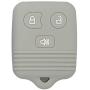 SEGADEN Silicone Cover Protector Case Holder Skin Jacket Compatible with FORD LINCOLN MAZDA MERCURY 3 Button Remote Key Fobs FCC CWTWB1U345 CWTWB1U331 GQ43VT11T CV2715 Gray
