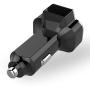 Aduro 4 Port Car Charger USB Adapter, 12V Fast Car Charger USB Adapter Power Station 5.2A/26W Output (Black)