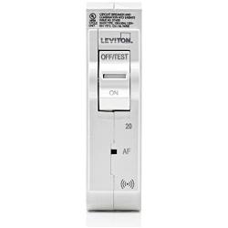Leviton LB120-AS 20 Amp, 1-Pole Plug-on Smart AFCI Branch Circuit Breaker, 120 VAC, White