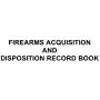 BookFactory Gun Log Book/Firearms Acquisition & Disposition Record Book - 100 Pages, Black-TransLux Cover - Wire-O, 11'' x 8 1/2'' (LOG-100-GUN-W01-T35)