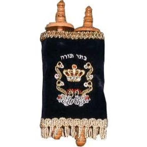 Mini Sefer Torah with Assorted Color Velvet Covers - Small 8''