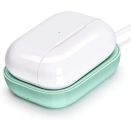 Airpods Pro Charger, Wireless Charger for Airpods/Airpods Pro Case, Wireless Charging Station for Apple Airpods, Wireless Charger Pad for Airpods Pro Earpods Bluetooth Earphone Green