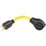 Quick Products QP-G30A350F012 Generator Adapter Cord - 30A Generator 3-Pin to 50A Female, 12''