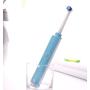 KAMLE Electric Toothbrush Rechargeable with 4 Power Brush Heads for Child and Adult. Sonic Cleaning for Better Mouth Care (Blue)