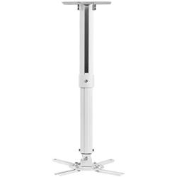 suptek White Universal Projector Ceiling Mount Bracket Fits Flat or Sloped Ceiling Height Adjustable with Extendable Length for LCD/DLP Projectors (PR05)