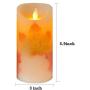 LED Maple Leaf Candle Night Light, VEEKI Warm White 1 Pack Flameless Battery Operated Electric LED Moving Wick Flickering Candle Lights with Remote Control Timer for Decoration, Wedding (Maple Leaf 1)
