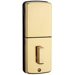 Kwikset 907 Powerbolt 2.0 Electronic Deadbolt featuring SmartKey in Polished Brass