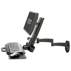 Ergotron – 200 Series Combo Arm – 18-Inch Extension, Black