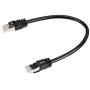 Amazon Basics RJ45 Cat 7 High-Speed Gigabit Ethernet Patch Internet Cable, 10Gbps, 600MHz - Black, 1-Foot