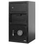 Templeton Standard Depository Drop Safe & Lock Box, Electronic Multi-User Keypad Combination Lock with Key Backup, Anti Fishing Security, 1.5 CBF Black