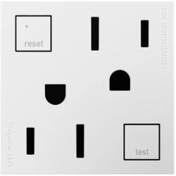 Legrand adorne 15A GFCI Tamper-Resistant Outlet 4 Pack (White Finish), AGFTR2152W4