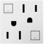 Legrand adorne 15A GFCI Tamper-Resistant Outlet 4 Pack (White Finish), AGFTR2152W4