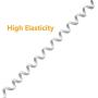 Telephone Phone Handset Cable Cord,Uvital Coiled Length 1.56 to 13 Feet Uncoiled Landline Phone Handset Cable Cord RJ9/RJ10/RJ22 4P4C(White,4 PCS)