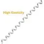 Telephone Phone Handset Cable Cord,Uvital Coiled Length 1 Foot Landline Phone Handset Cable Cord RJ9/RJ10/RJ22 4P4C(White,2 PCS)