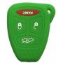 Green Silicone Rubber Keyless Entry Remote Key Fob Case Skin Cover Protector fit for 2006 2007 MITSUBISHI
