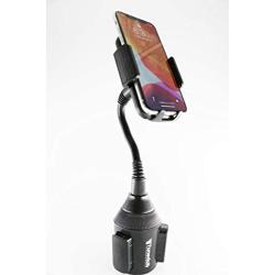 TUNEDUB | Cup Phone Holder Car Mount | Adjustable Gooseneck | Universal Fit, iPhone Xmax/XR/X / 8/7 / 6S / 6S Plus, Samsung Galaxy S10 / S10 Plus / S9 / S9 Plus / S7 / S6