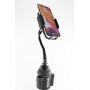TUNEDUB | Cup Phone Holder Car Mount | Adjustable Gooseneck | Universal Fit, iPhone Xmax/XR/X / 8/7 / 6S / 6S Plus, Samsung Galaxy S10 / S10 Plus / S9 / S9 Plus / S7 / S6