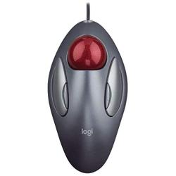 Logitech Trackman Marble Trackball Mouse – Wired USB Ergonomic Mouse for Computers, with 4 Programmable Buttons, Dark Gray