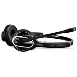 Sennheiser Enterprise Solution SD Pro2 ML Double-Sided Multi Connectivity Wireless Headset for Desk Phone & Skype for Business Ultra Noise-Cancelling Microphone, Black