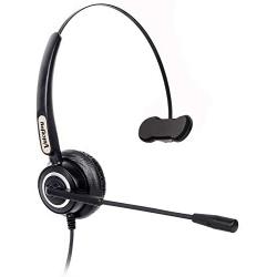 Hands-Free Headset with RJ9 Plug for Avaya 1608 9630 9640 9650 9620,GrandStream GXP-2130 2140 2160 Yaelink T20P T22P T26P T28P Phones