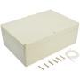 LeMotech Waterproof Dustproof IP65 ABS Plastic Junction Box Universal Electric Project Enclosure Pale Gray 10.4 x 7.2 x 3.7 inch (263 x 182 x 95 mm)