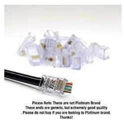 Platinum Tools EZ-RJ45 CAT6 Connectors, 100-Pieces