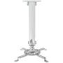 VIVO Universal Extending Ceiling Projector Mount, Height Adjustable Projection, White, MOUNT-VP02W