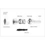 IntiMD EPIO Portable Compact Discreet Hair Remover, Painless, Safe, Gentle, Remove Peach Fuzz, Last Minute Touchups, Built in Light