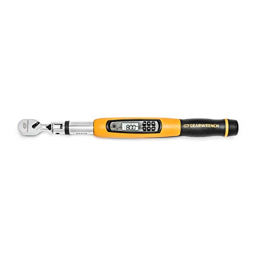 GEARWRENCH 3/8'' Flex Head Electronic Torque Wrench with Angle, 10-100 ft/lbs. - 85078