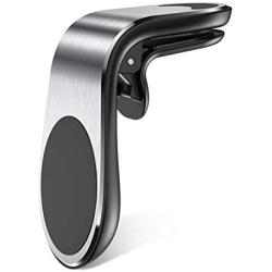 2-Pack!! Magnetic Car Holder Clip for Smartphones 360 Degree Rotation Air Vent Magnetic Phone Holder Mount. Easy Clip on with a Strong Magnetic Hold. JHR Products (Silver)